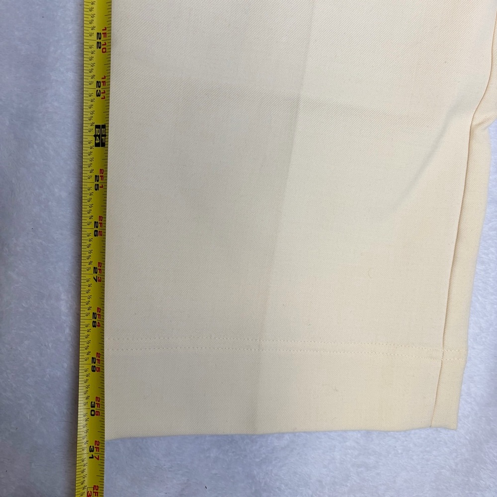 Sezane Yves Trousers Ecru Cream Sz 38 US 6 Wide Leg Long Pant Wool Blend READ - Picture 10 of 16